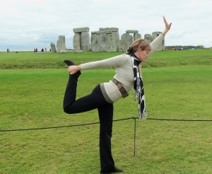 Jill at Stonehenge